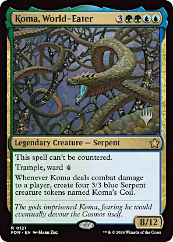 Koma, World-Eater (Promo Pack) [Aetherdrift Promos] | Good Games North