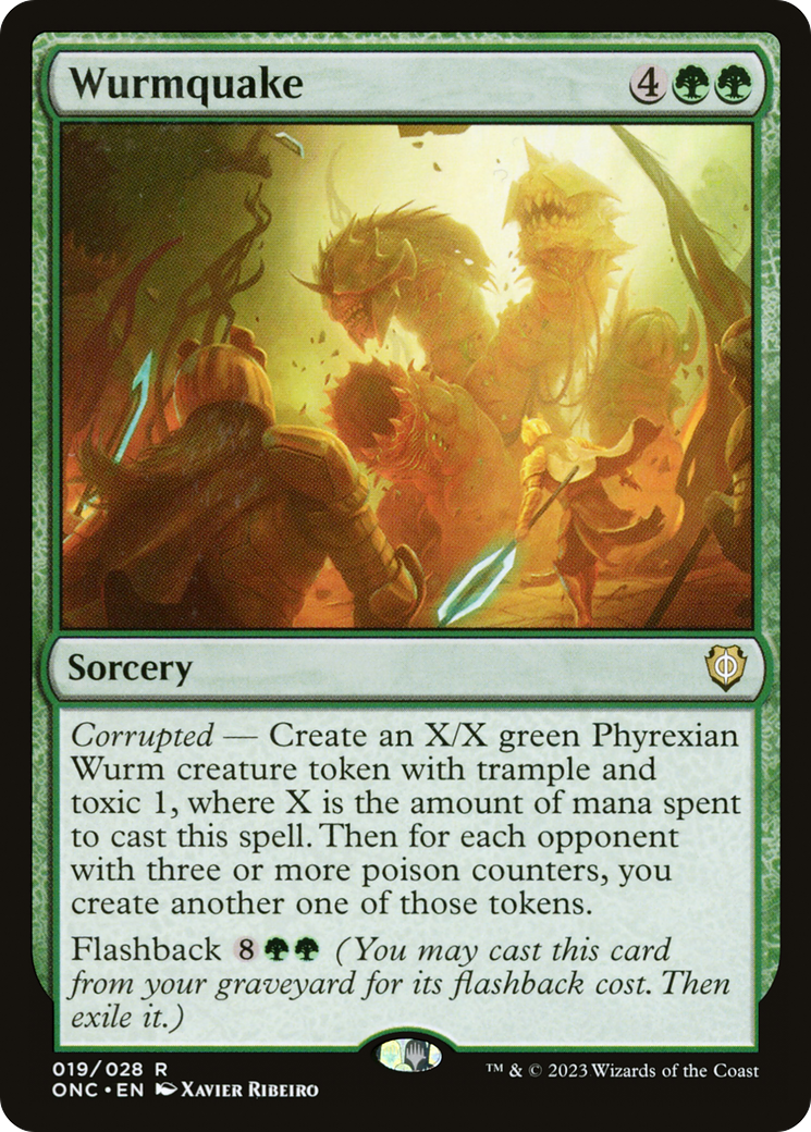Wurmquake [Phyrexia: All Will Be One Commander] | Good Games North