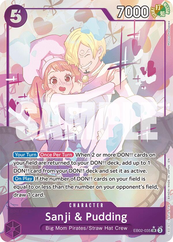 Sanji & Pudding (Alternate Art) [Extra Booster: Anime 25th Collection] | Good Games North