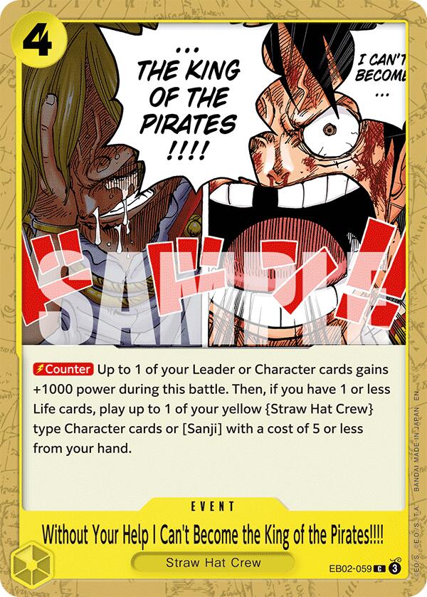 Without Your Help I Can't Become the King of the Pirates!!!! [Extra Booster: Anime 25th Collection] | Good Games North