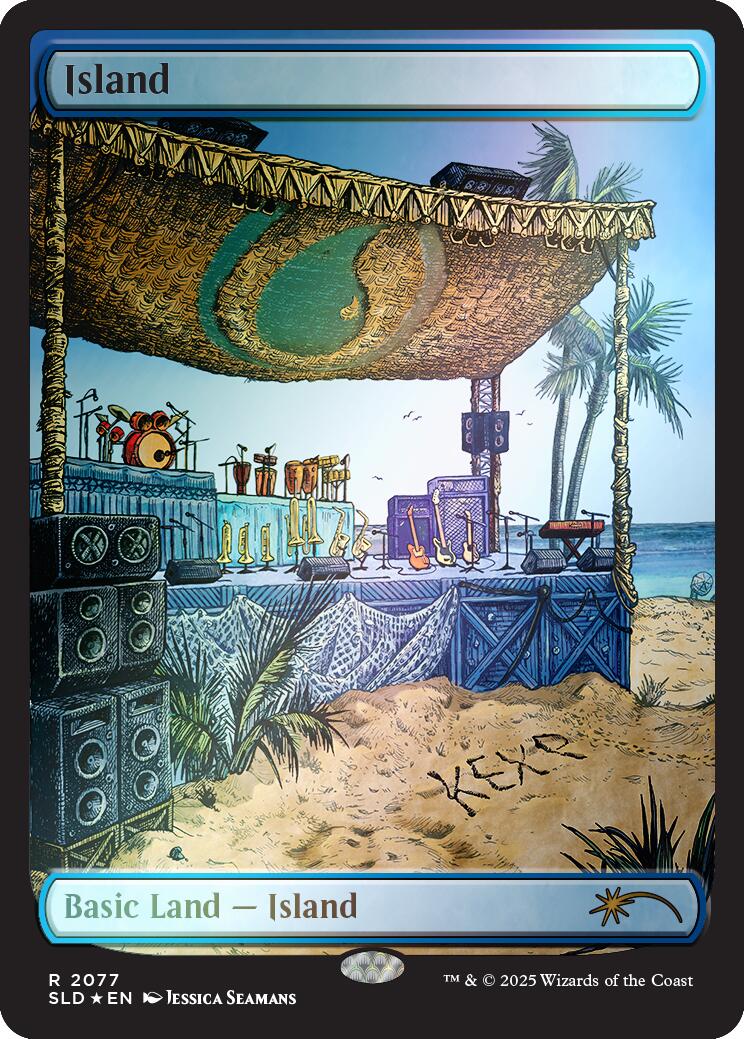 Island (2077) (Rainbow Foil) [Secret Lair Drop Series] | Good Games North