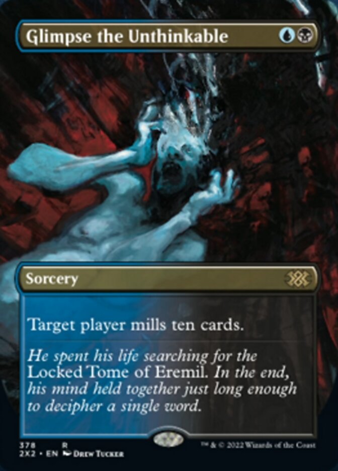 Glimpse the Unthinkable (Borderless Alternate Art) [Double Masters 2022] | Good Games North