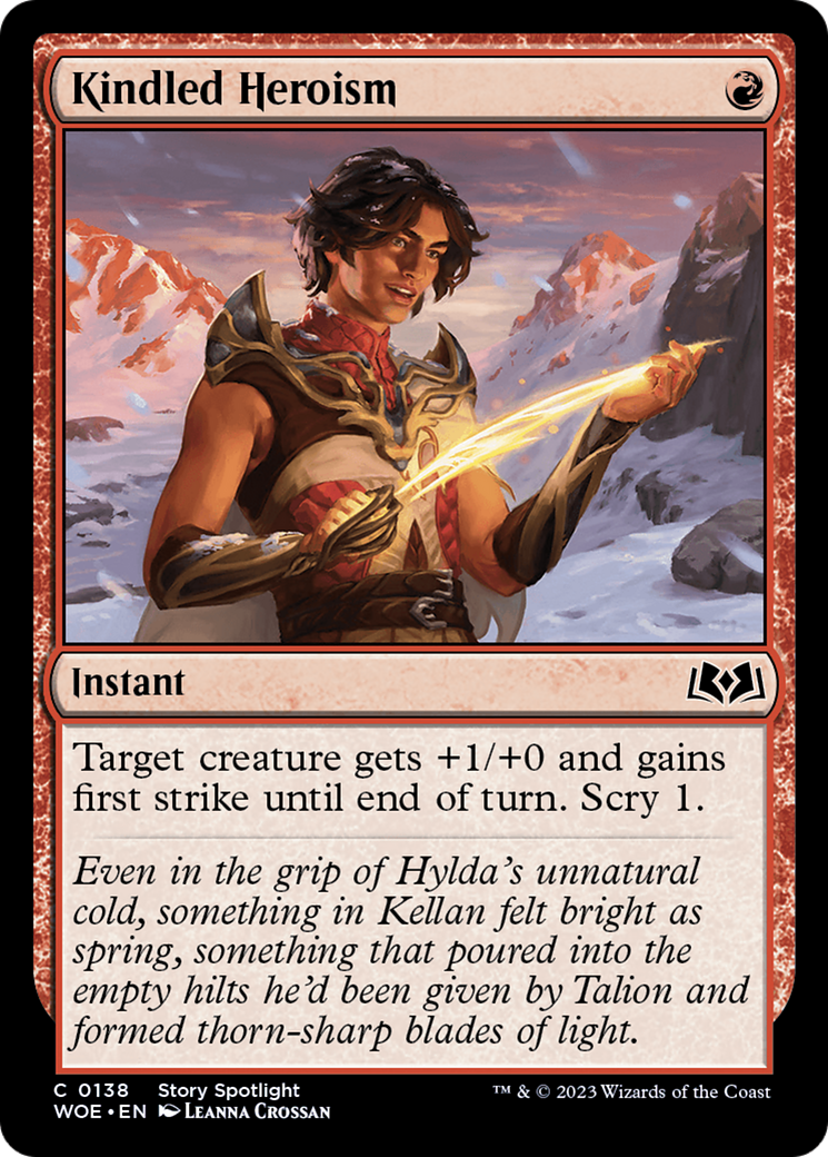 Kindled Heroism [Wilds of Eldraine] | Good Games North