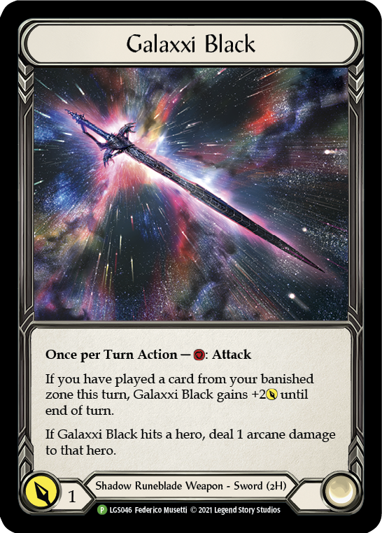 Galaxxi Black [LGS046] (Promo)  Cold Foil | Good Games North