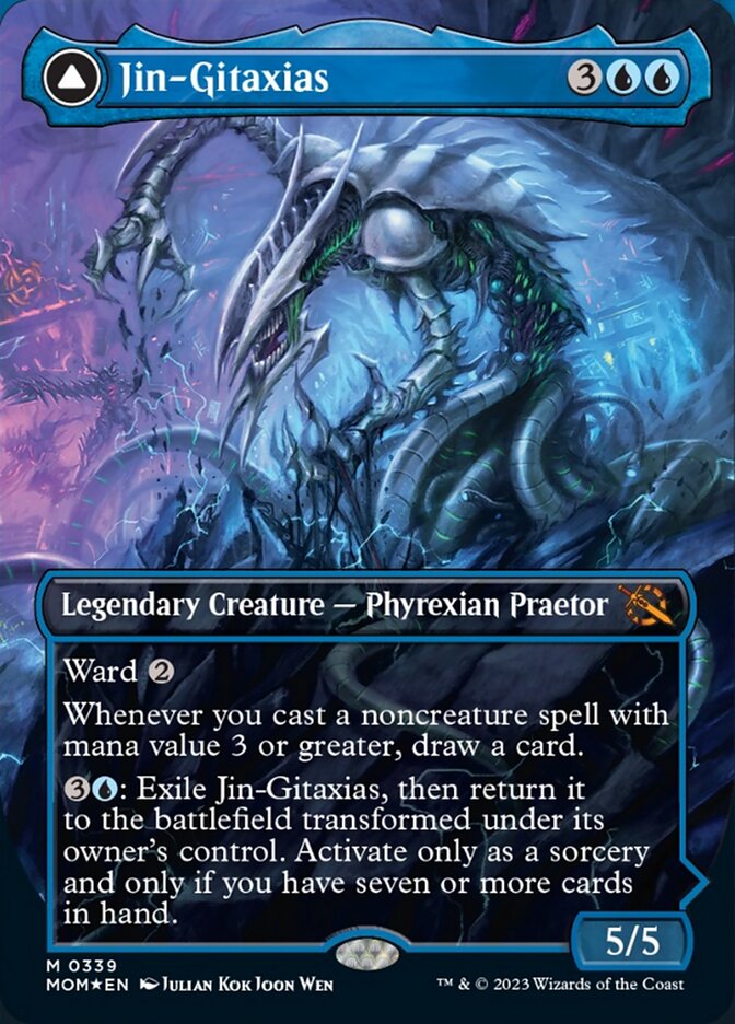 Jin-Gitaxias // The Great Synthesis (Borderless Alternate Art) [March of the Machine] | Good Games North