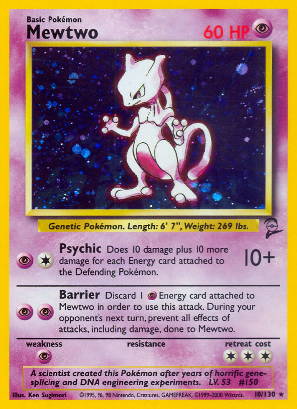 Mewtwo (10/130) [Base Set 2] | Good Games North