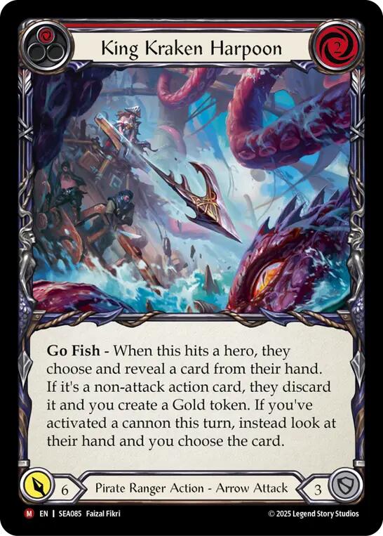 King Kraken Harpoon (Rainbow Foil) [SEA085] (High Seas)  Rainbow Foil | Good Games North