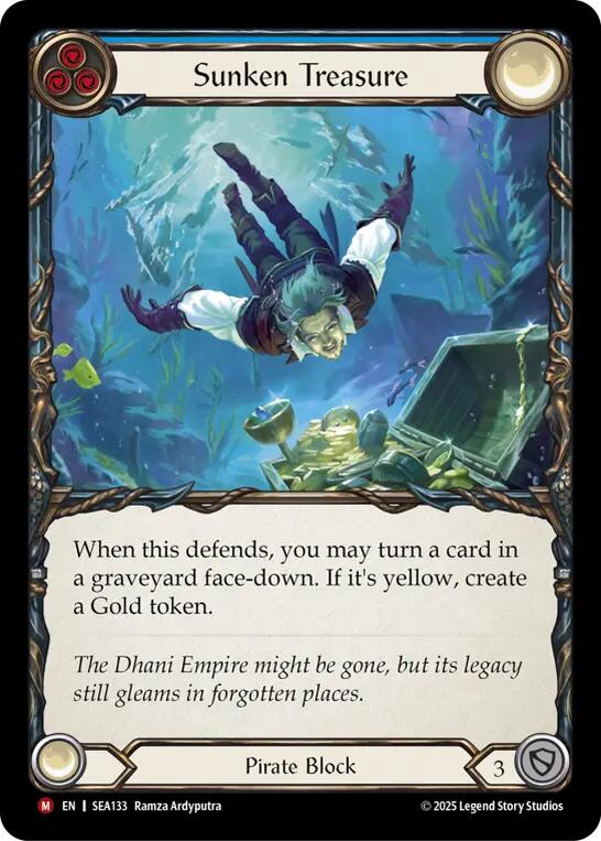 Sunken Treasure (Rainbow Foil) [SEA133] (High Seas)  Rainbow Foil | Good Games North