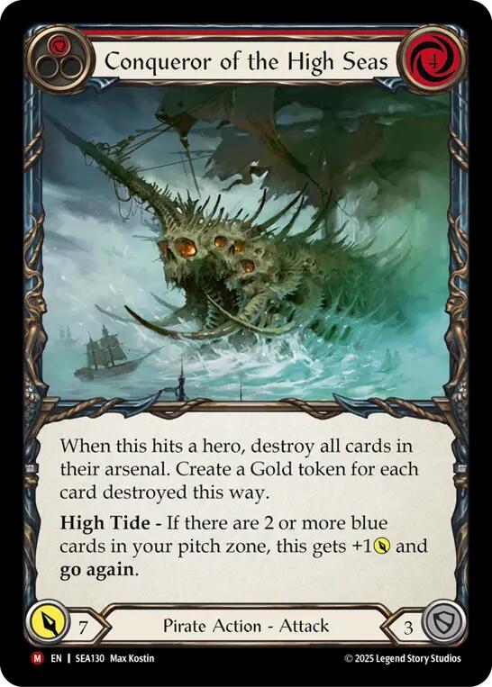 Conqueror of the High Seas (Rainbow Foil) [SEA130] (High Seas)  Rainbow Foil | Good Games North