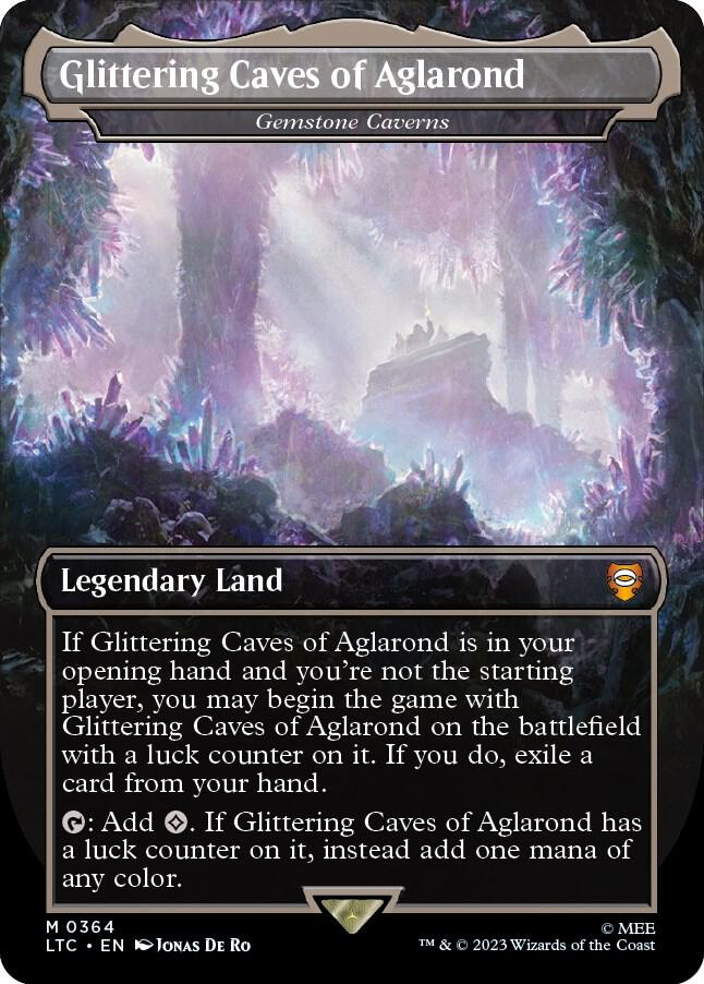 Glittering Caves of Aglarond - Gemstone Caverns 364 (Commander: The Lord of the Rings: Tales of Middle-earth)  - Borderless | Good Games North