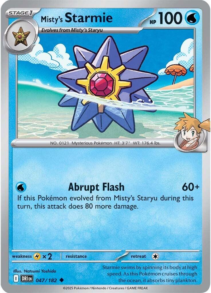 Misty's Starmie (047/182) [Scarlet & Violet: Destined Rivals] | Good Games North