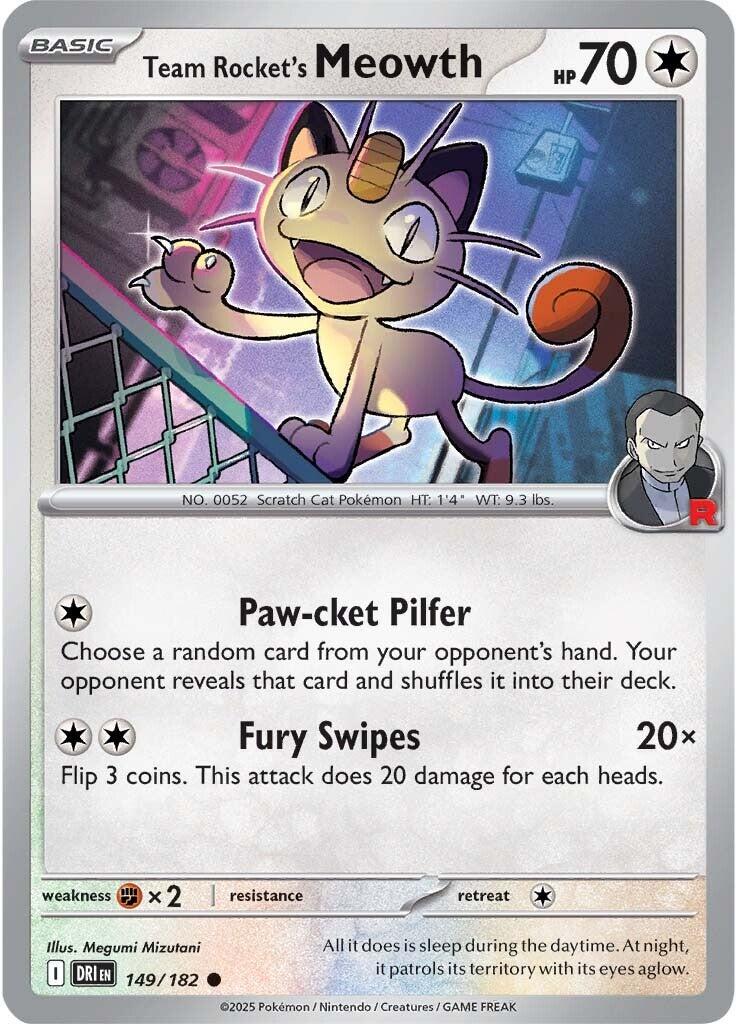Team Rocket's Meowth (149/182) [Scarlet & Violet: Destined Rivals] | Good Games North