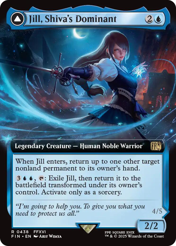 Jill, Shiva's Dominant // Shiva, Warden of Ice (Extended Art) [FINAL FANTASY] | Good Games North