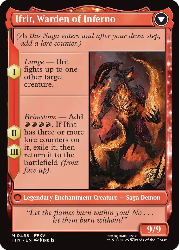Clive, Ifrit's Dominant // Ifrit, Warden of Inferno (Extended Art) [FINAL FANTASY] | Good Games North
