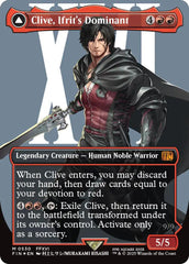 Clive, Ifrit's Dominant // Ifrit, Warden of Inferno (Borderless) (Surge Foil) [FINAL FANTASY] | Good Games North