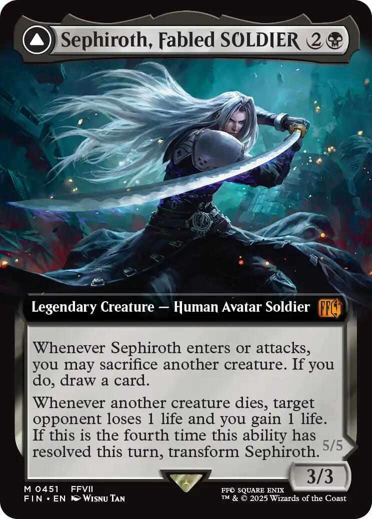 Sephiroth, Fabled SOLDIER // Sephiroth, One-Winged Angel (Extended Art) [FINAL FANTASY] | Good Games North