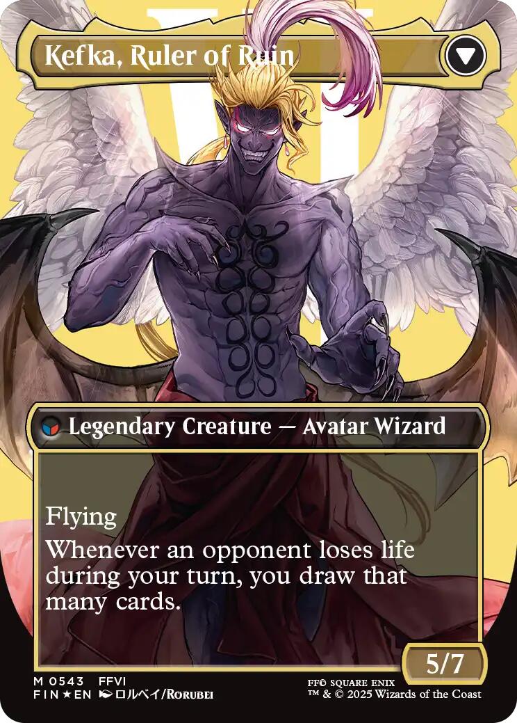 Kefka, Court Mage // Kefka, Ruler of Ruin (Borderless) (Surge Foil) [FINAL FANTASY] | Good Games North