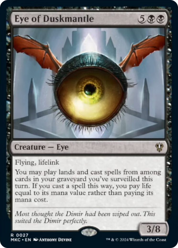 Eye of Duskmantle [Murders at Karlov Manor Commander] | Good Games North