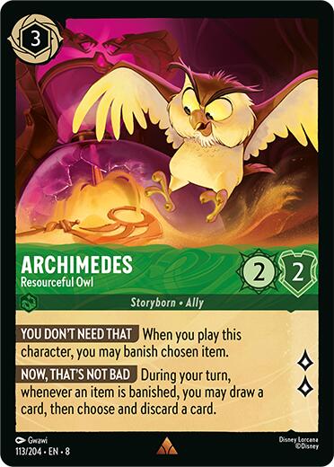 Archimedes - Resourceful Owl (113/204) [Reign of Jafar] | Good Games North