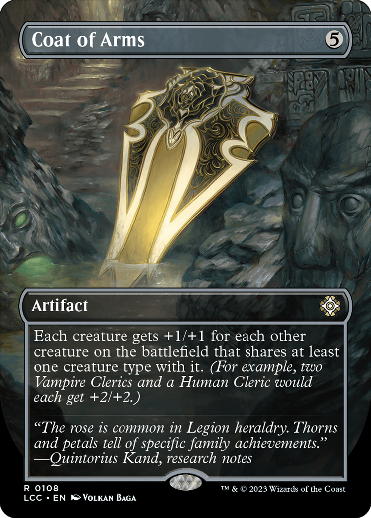 Coat of Arms (Borderless) [The Lost Caverns of Ixalan Commander] | Good Games North