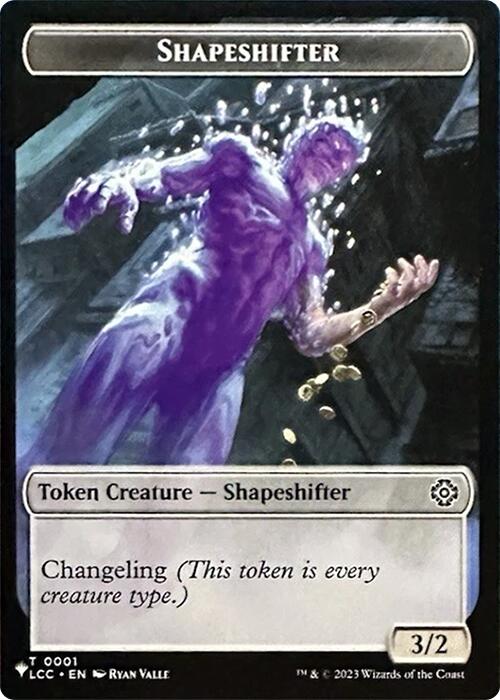 Shapeshifter // Cat Double-Sided Token [Secret Lair Drop Series] | Good Games North