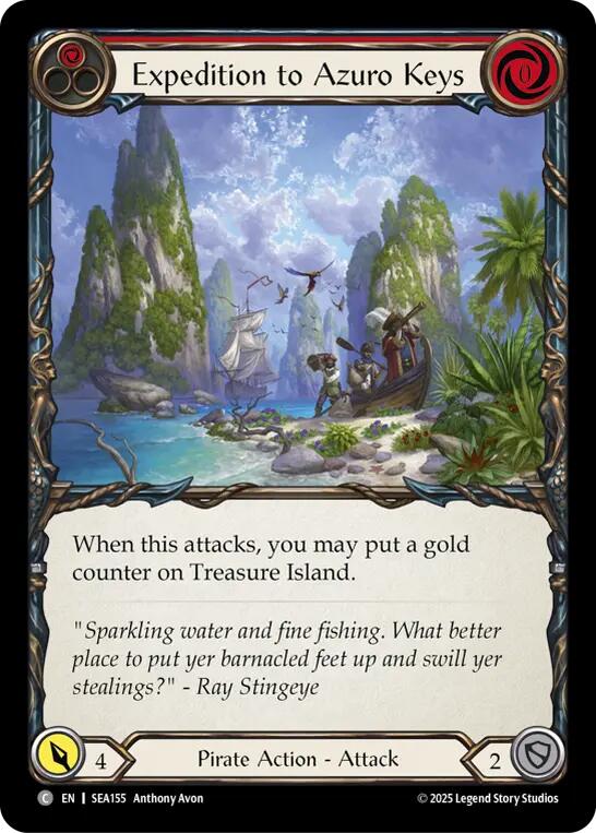 Expedition to Azuro Keys [SEA155] (High Seas)  Rainbow Foil | Good Games North