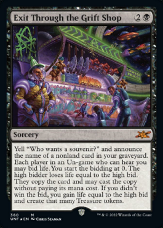Exit Through the Grift Shop (Galaxy Foil) [Unfinity] | Good Games North