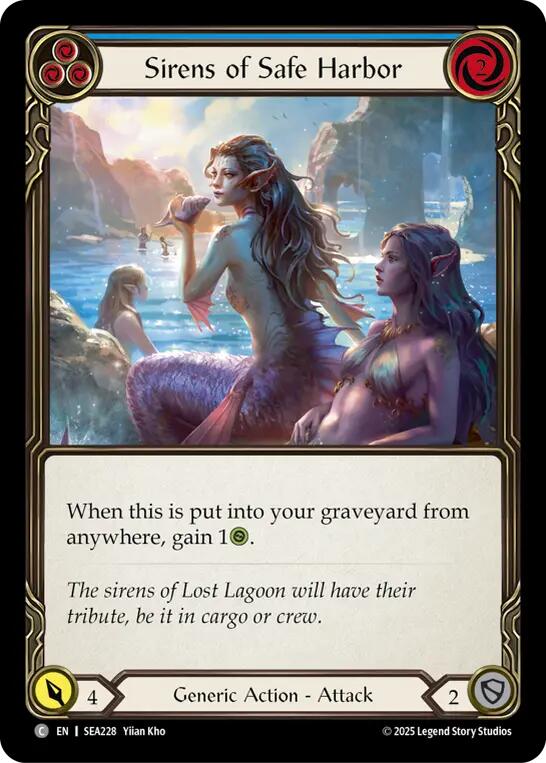 Sirens of Safe Harbor (Blue) [SEA228] (High Seas)  Rainbow Foil | Good Games North