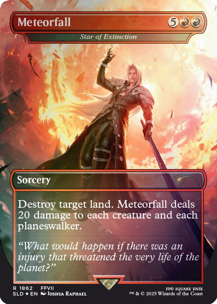 Meteorfall - Star of Extinction (Rainbow Foil) [Secret Lair Drop Series] | Good Games North