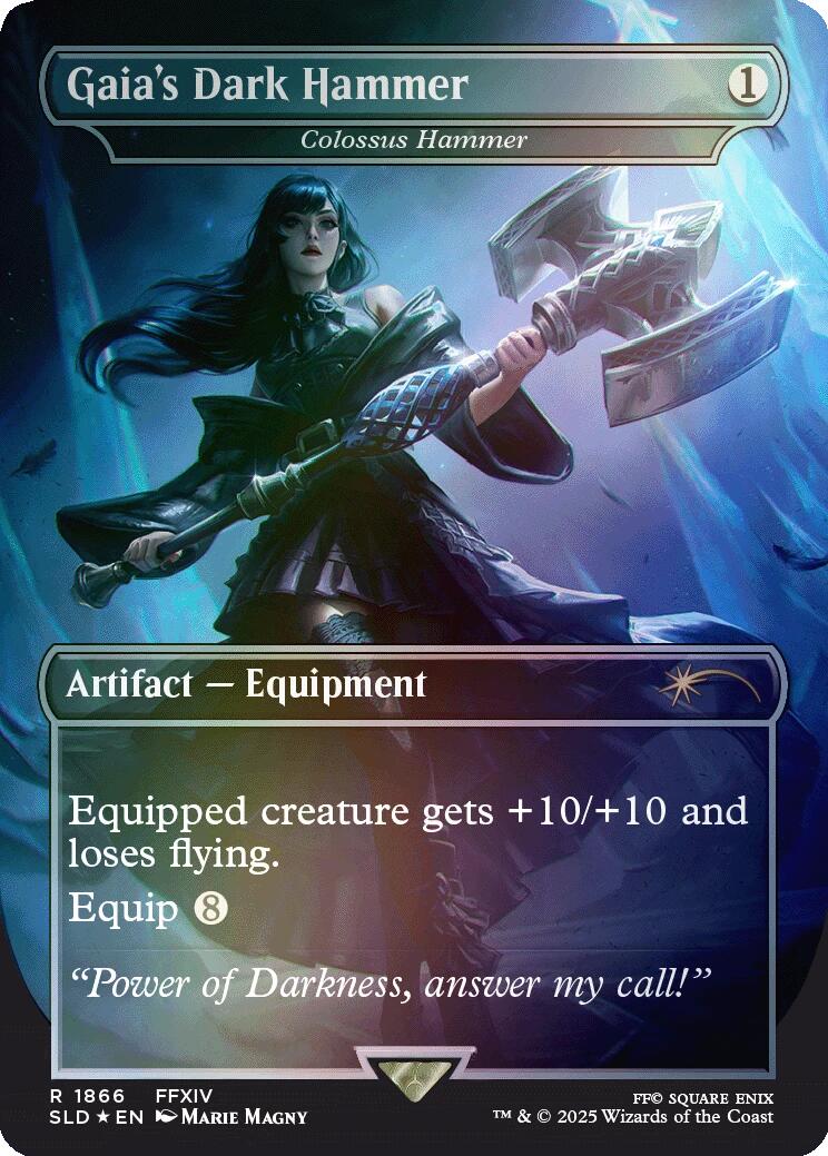 Gaia's Dark Hammer - Colossus Hammer (Rainbow Foil) [Secret Lair Drop Series] | Good Games North