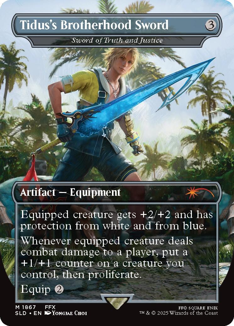Tidus's Brotherhood Sword - Sword of Truth and Justice [Secret Lair Drop Series] | Good Games North