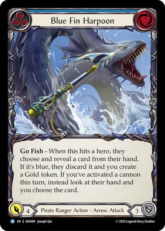 Blue Fin Harpoon [SEA089] (High Seas)  Rainbow Foil | Good Games North