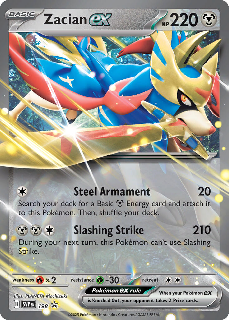 Zacian ex (198) [Scarlet & Violet: Black Star Promos] | Good Games North