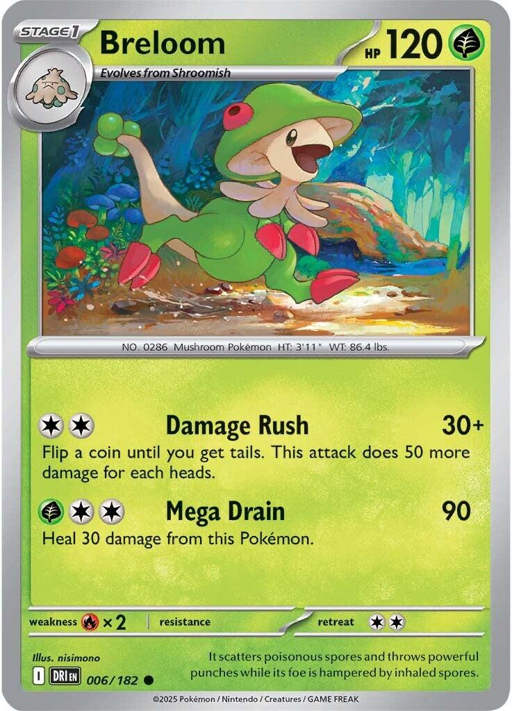 Breloom (006/182) [Scarlet & Violet: Destined Rivals] | Good Games North