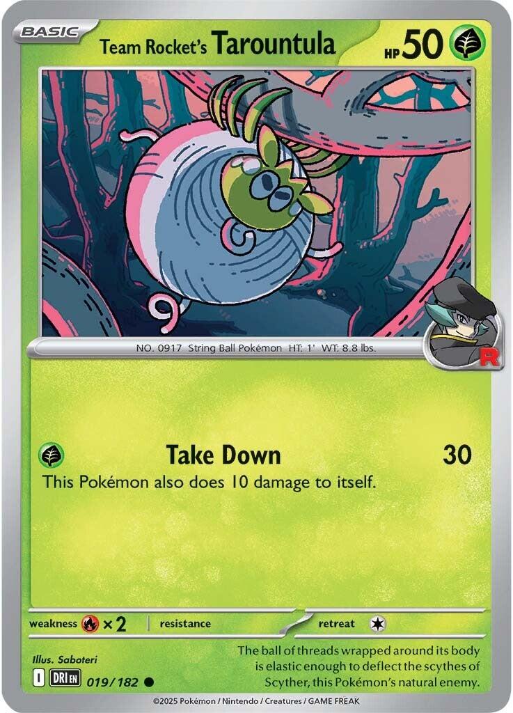 Team Rocket's Tarountula (019/182) [Scarlet & Violet: Destined Rivals] | Good Games North