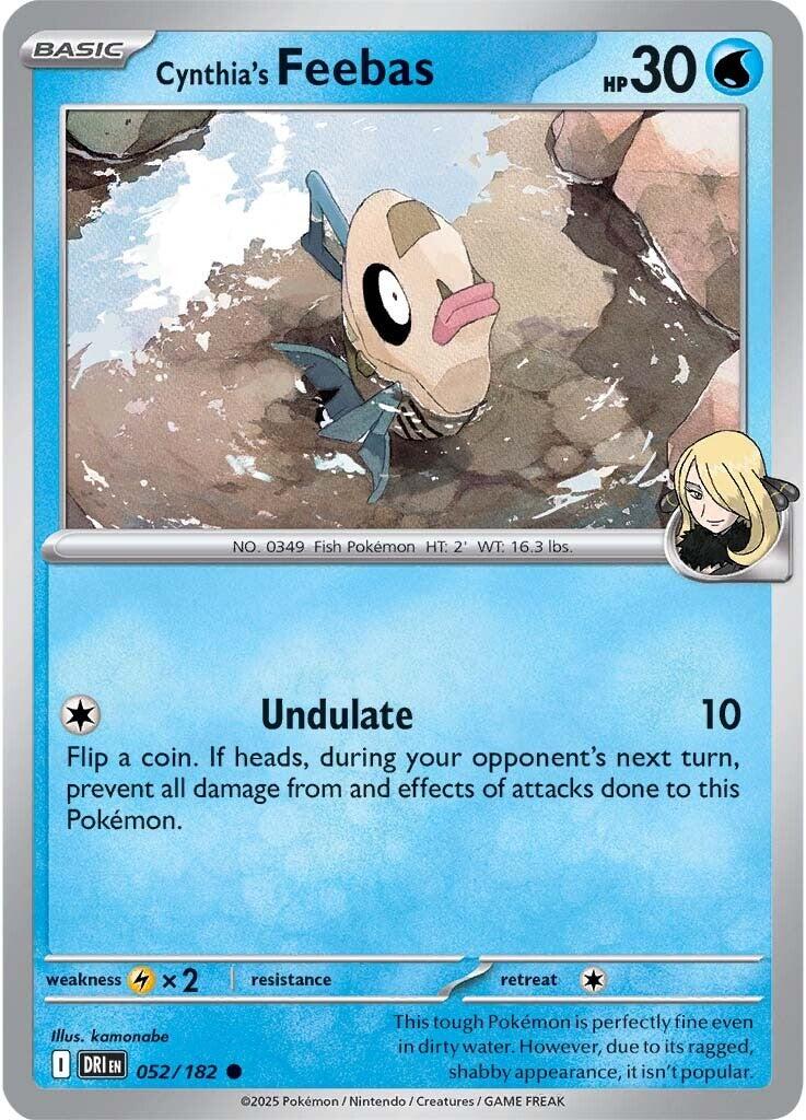 Cynthia's Feebas (052/182) [Scarlet & Violet: Destined Rivals] | Good Games North