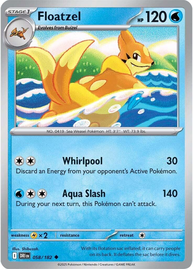 Floatzel (058/182) [Scarlet & Violet: Destined Rivals] | Good Games North