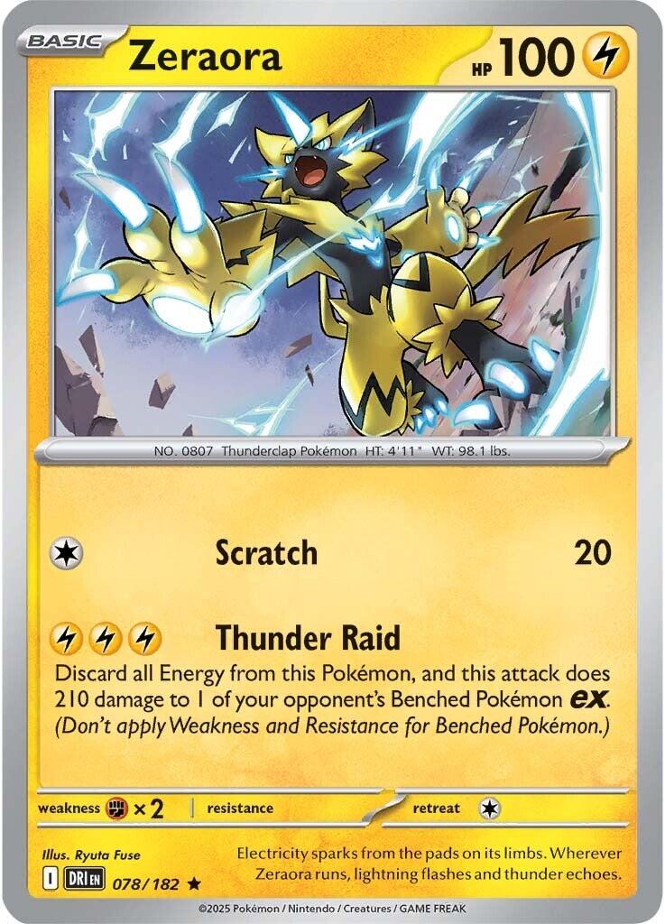 Zeraora (078/182) [Scarlet & Violet: Destined Rivals] | Good Games North