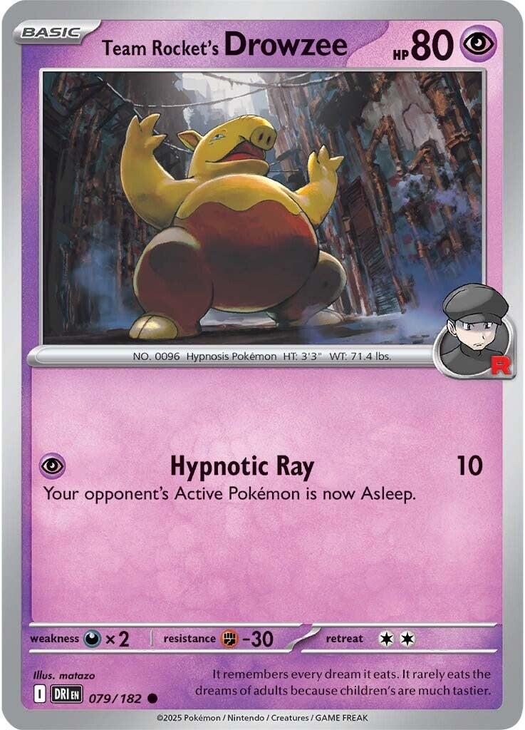 Team Rocket's Drowzee (079/182) [Scarlet & Violet: Destined Rivals] | Good Games North