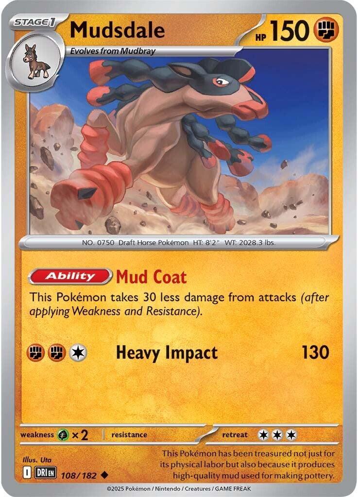 Mudsdale (108/182) [Scarlet & Violet: Destined Rivals] | Good Games North