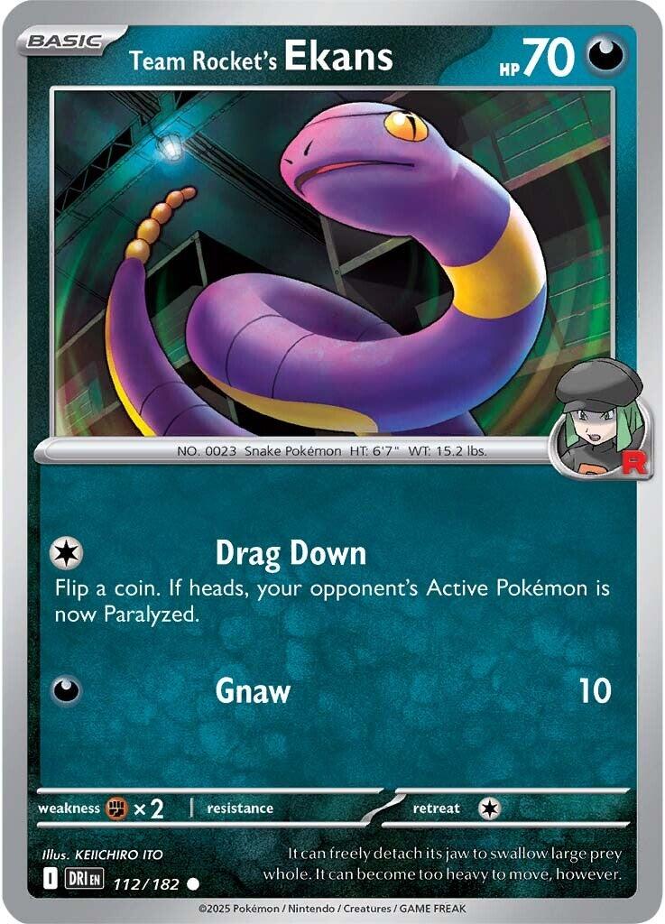 Team Rocket's Ekans (112/182) [Scarlet & Violet: Destined Rivals] | Good Games North