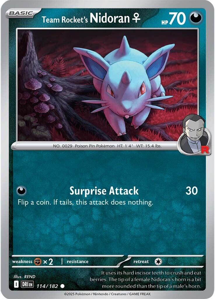 Team Rocket's Nidoran (114/182) [Scarlet & Violet: Destined Rivals] | Good Games North