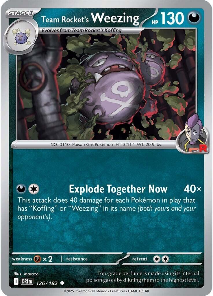 Team Rocket's Weezing (126/182) [Scarlet & Violet: Destined Rivals] | Good Games North