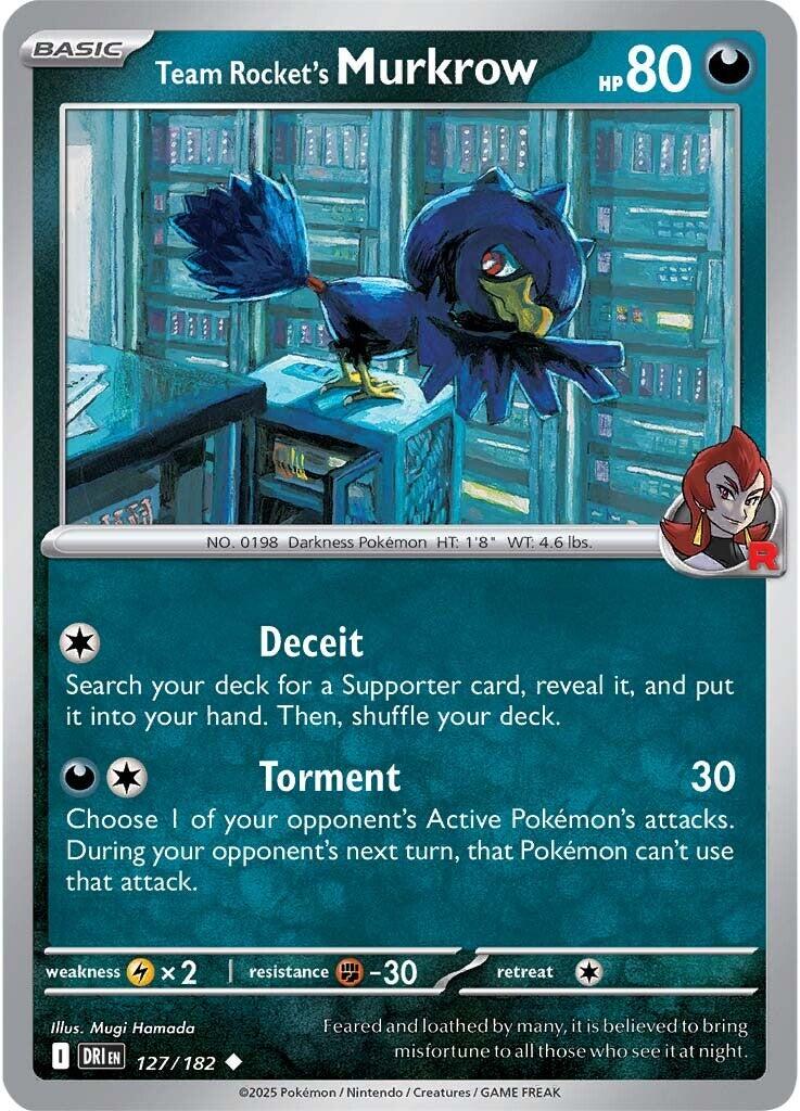 Team Rocket's Murkrow (127/182) [Scarlet & Violet: Destined Rivals] | Good Games North