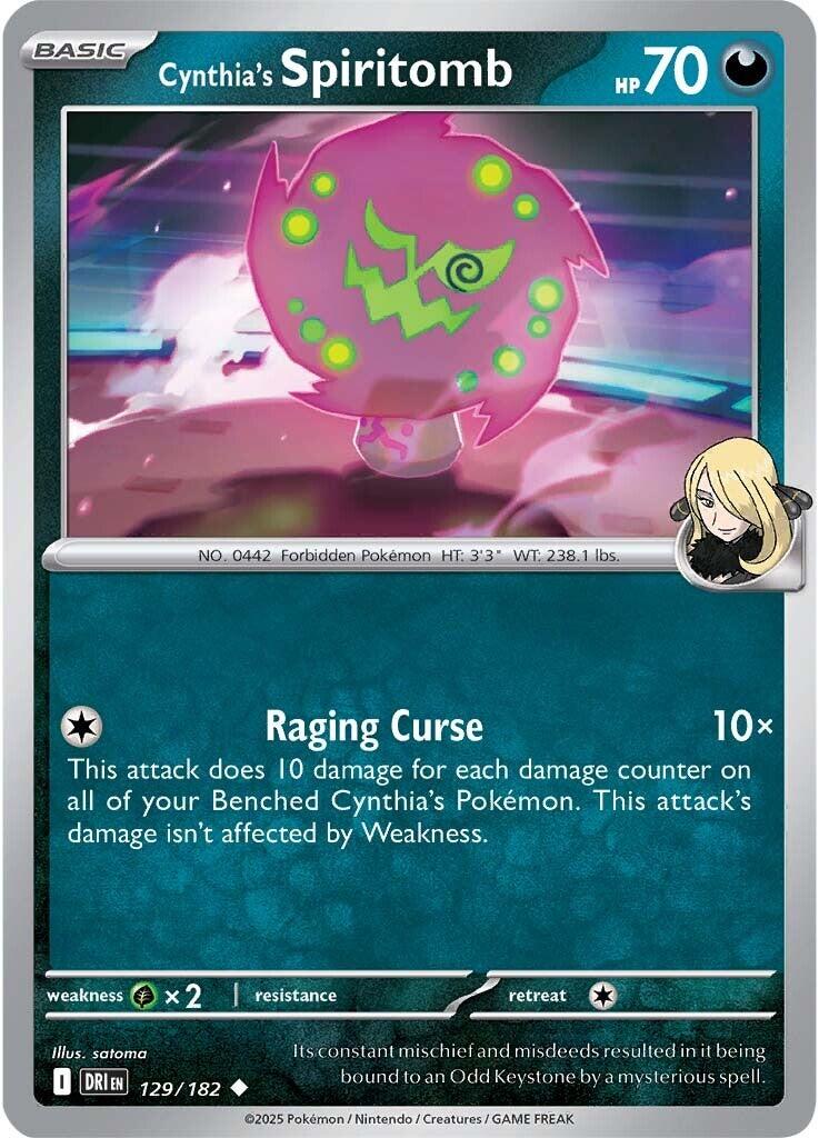 Cynthia's Spiritomb (129/182) [Scarlet & Violet: Destined Rivals] | Good Games North
