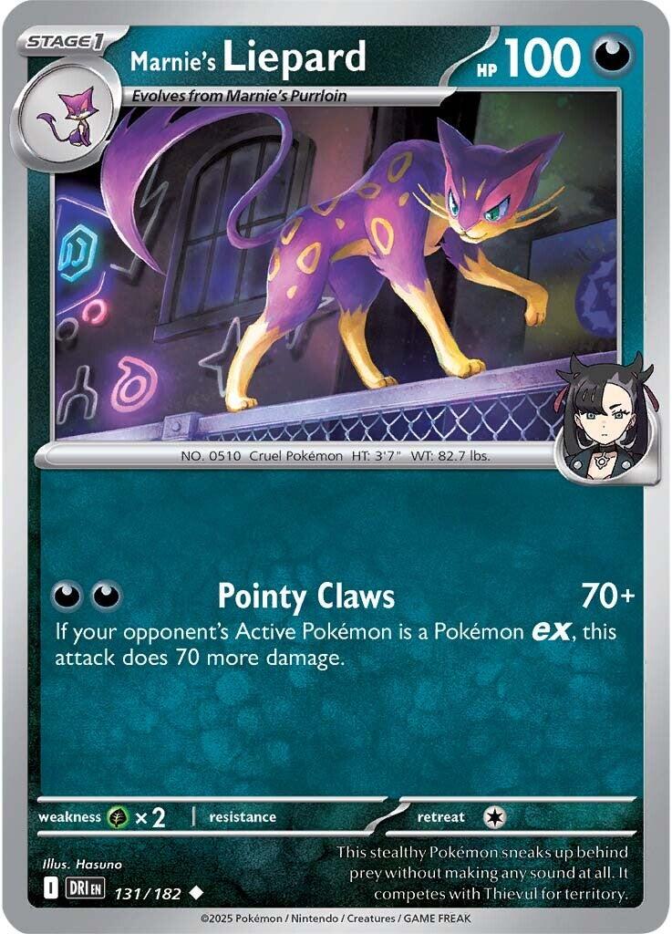 Marnie's Liepard (131/182) [Scarlet & Violet: Destined Rivals] | Good Games North