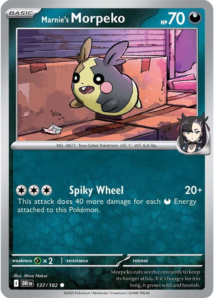 Marnie's Morpeko (137/182) [Scarlet & Violet: Destined Rivals] | Good Games North