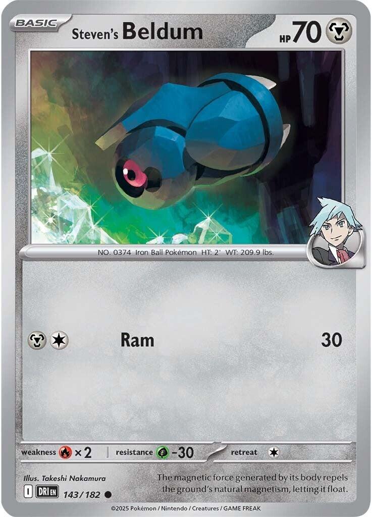 Steven's Beldum (143/182) [Scarlet & Violet: Destined Rivals] | Good Games North