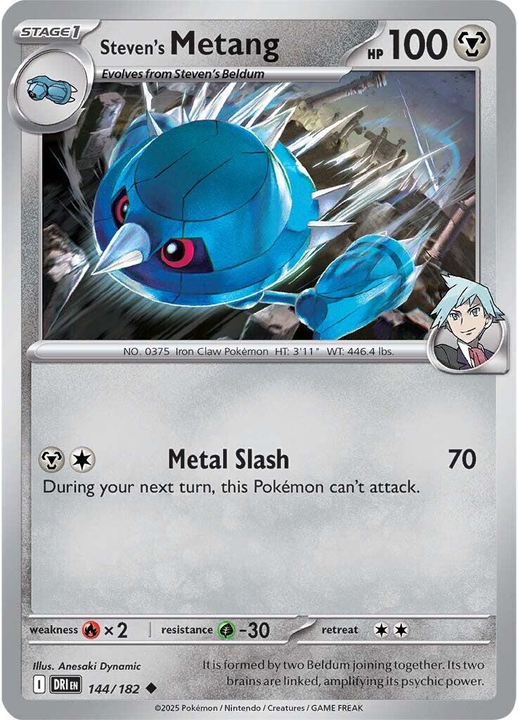 Steven's Metang (144/182) [Scarlet & Violet: Destined Rivals] | Good Games North