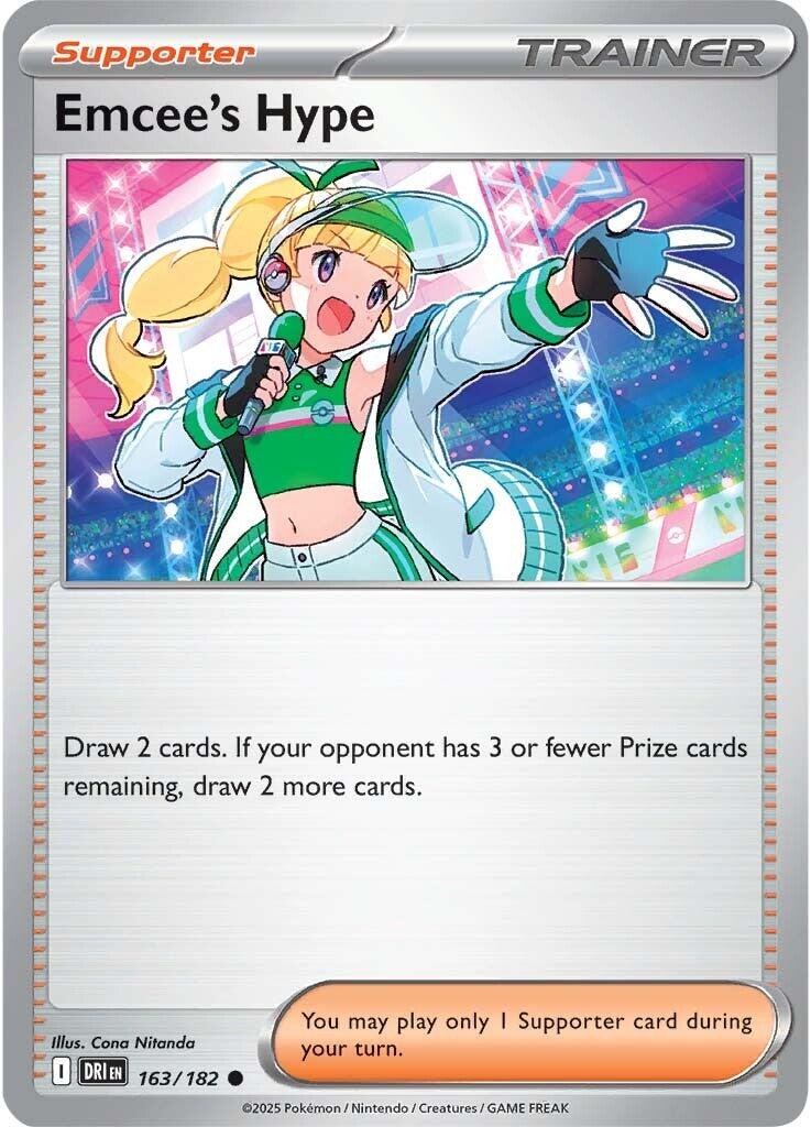 Emcee's Hype (163/182) [Scarlet & Violet: Destined Rivals] | Good Games North